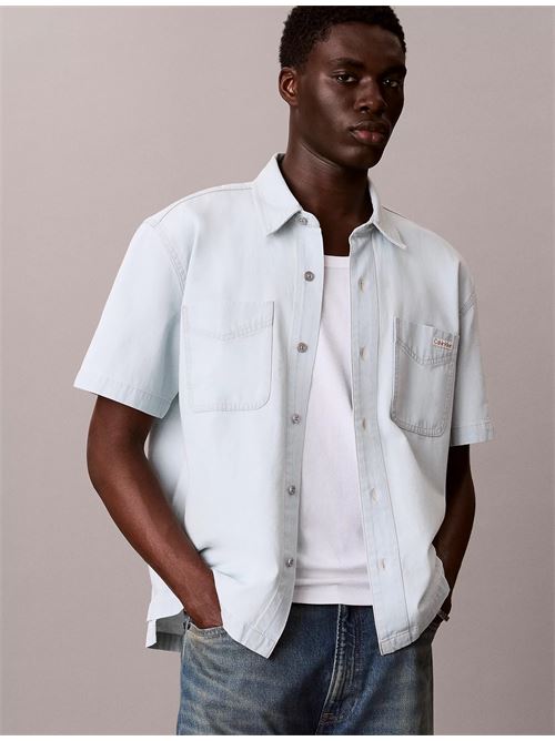 short sleeve shirt bleachout 205 CALVIN KLEIN JEANS | LV04RF712GVOL